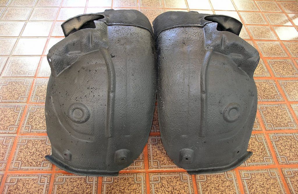 Шумоизоляция защитных подкрылков AUDI A6 Allroad