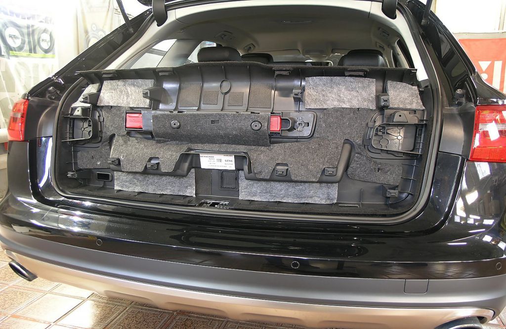 Шумоизоляция карты крышки багажника AUDI A6 Allroad