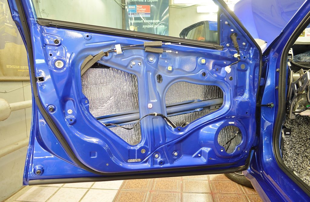 Звукоизоляция двери HONDA CIVIC