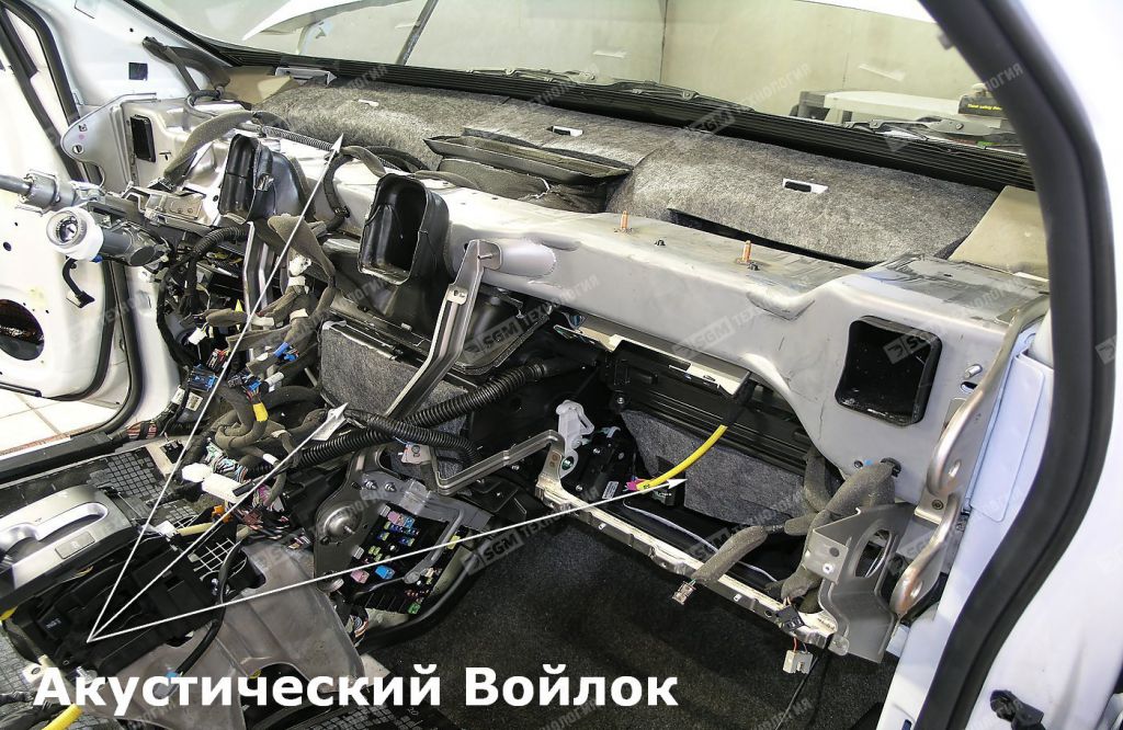 Шумоизоляция подторпедного пространства Chevrolet Captiva