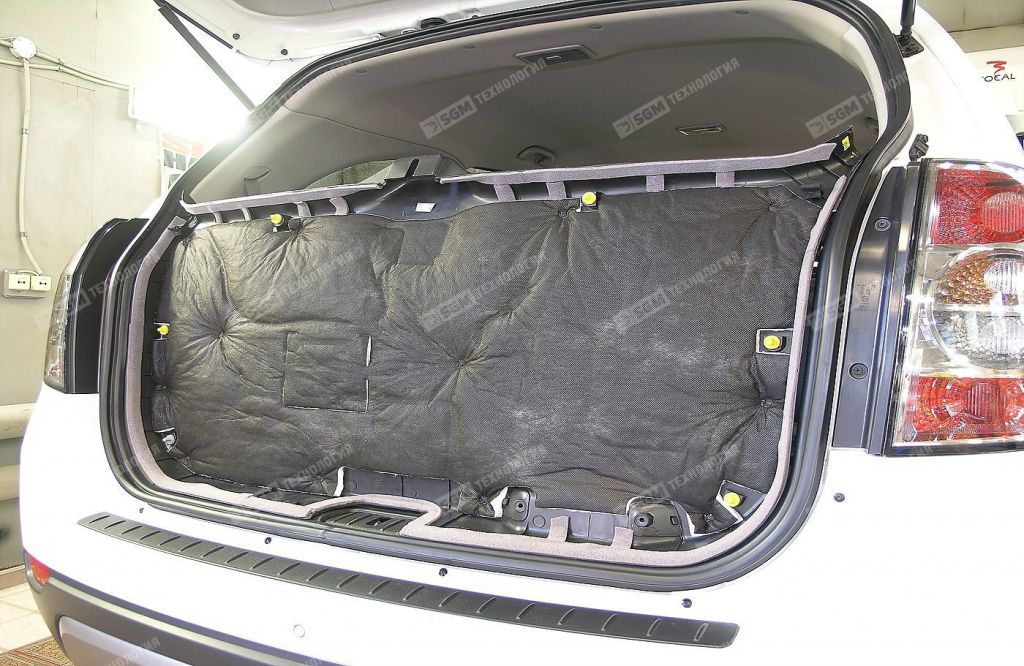 Шумоизоляция карты двери багажника Chevrolet Captiva