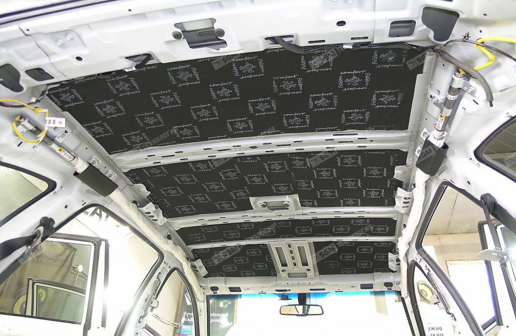 Шумоизоляция крыши салона  Comfort Mat FELTON