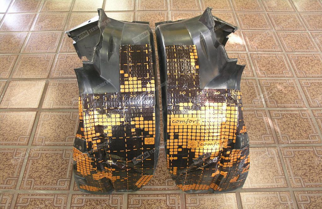 Виброизоляция передних защитных подкрылков Comfort Mat Dark D2