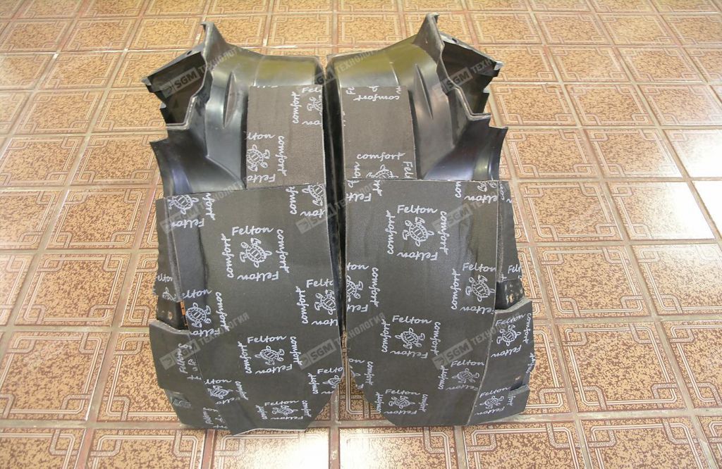 Шумоизоляция передних защитных подкрылков Comfort Mat Felton