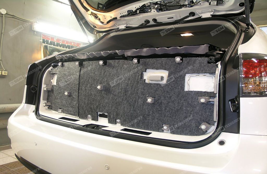 Шумоизоляция карты двери багажника TURBO Войлок 10