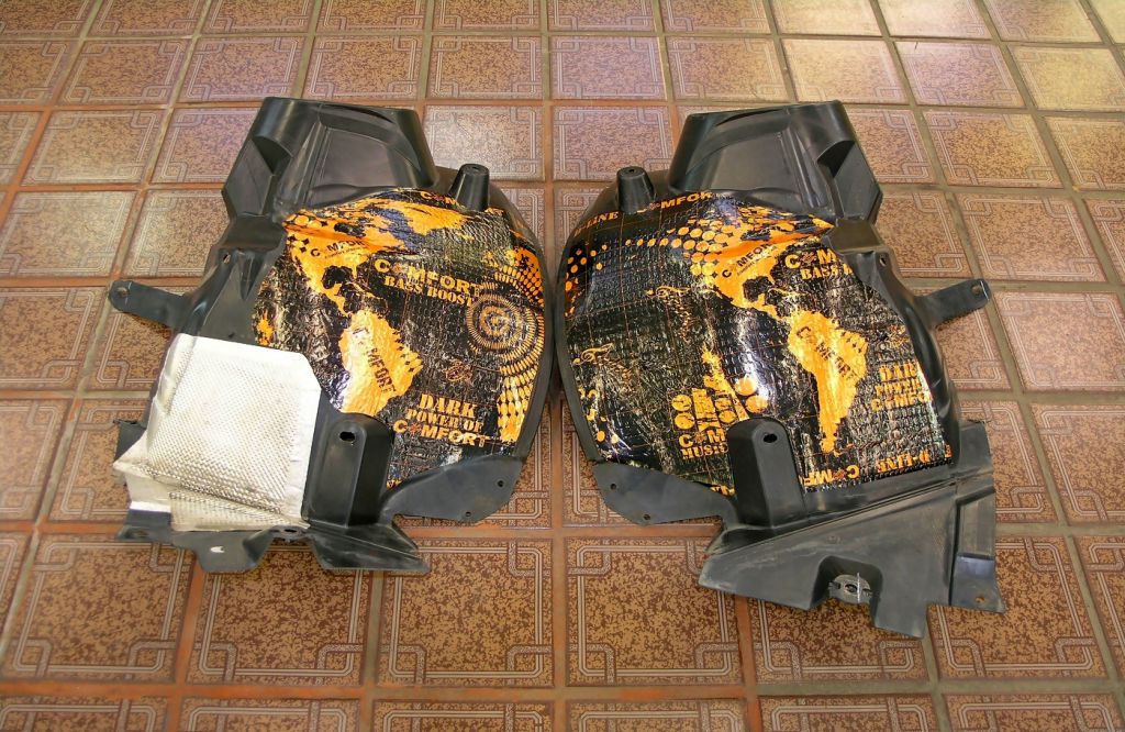 Виброизоляция передних защитных подкрыльников Comfort Mat D-line D2
