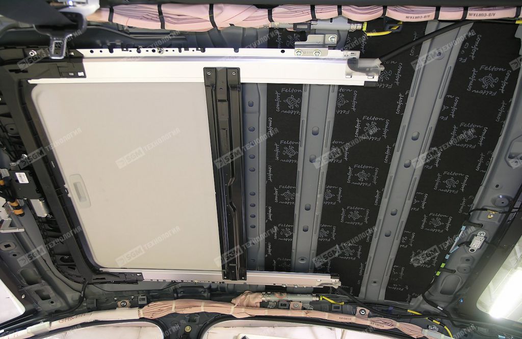 Шумоизоляция крыши салона  Comfort Mat FELTON