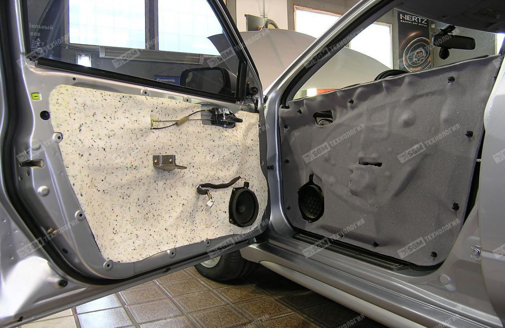 Шумоизоляция двери Comfort Lock4 и SGM ВЭЛ5