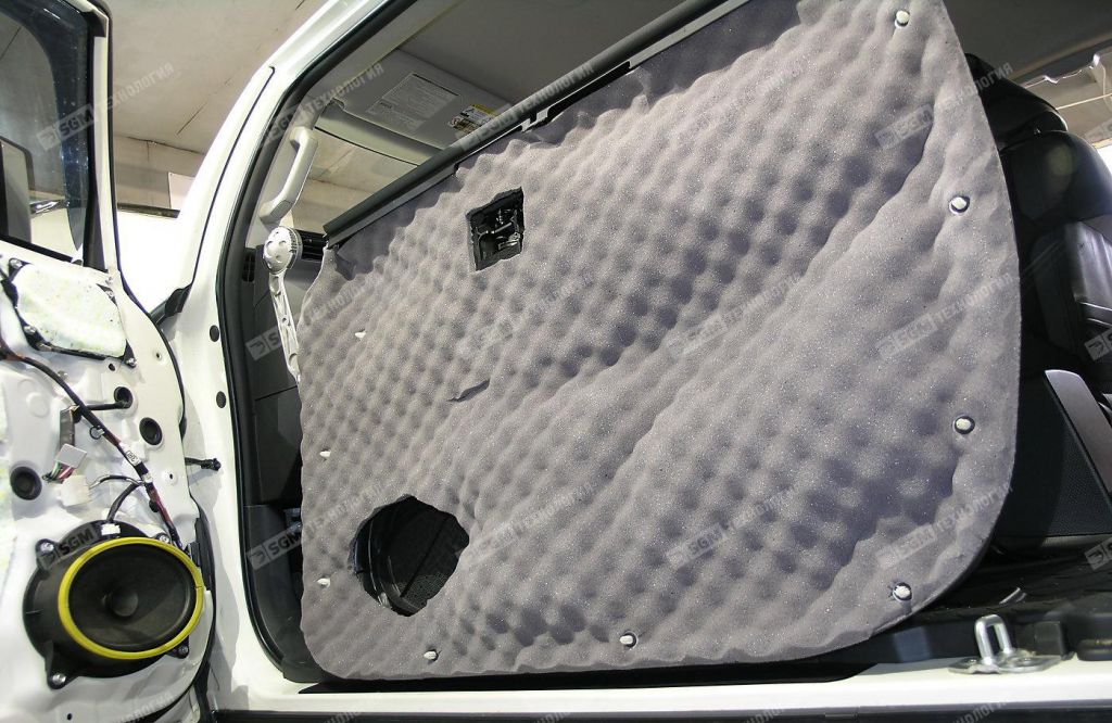 Шумоизоляция карты двери SGM Волна 15