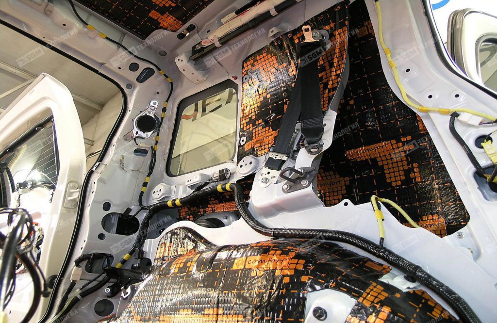 Виброизоляция заднего крыла Comfort Dark D3