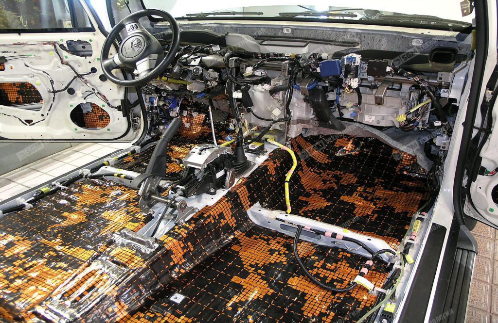 Виброизоляция пола салона Comfort  Dark D3